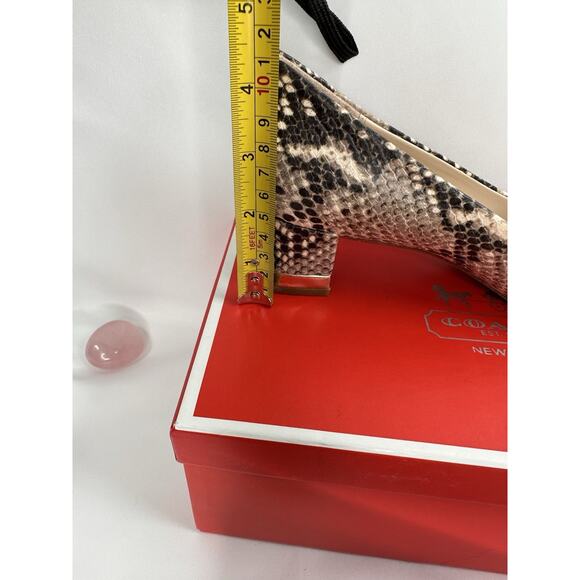 NWT Coach Size 8 Isla Classic Print Snake heels - Picture 5 of 10